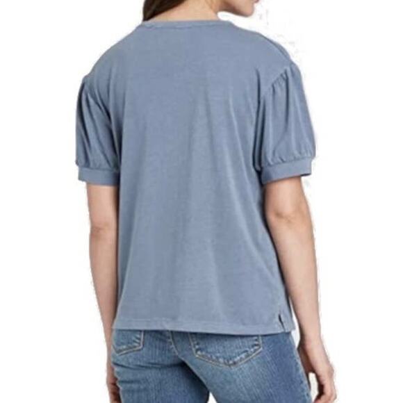 Universal Thread T-Shirt Puff Short Sleeves Womens Size S Blue New - Picture 2 of 7